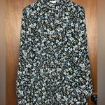 J.Jill Woman’s Classic Floral Long Sleeve Lightweight Blouse Size Small Black Photo 0