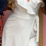 Blue Blush White Side Tie Romper Photo 0