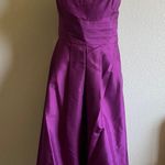 Ann Taylor Purple Formal Strapless Silk 10 New Cocktail Dress Size: 10 Length: Mid-Length Brand New Photo 0