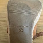 Sun + Stone Women’s Tan Suede Espadrille Platform Heels – Size 10 Brown Photo 5