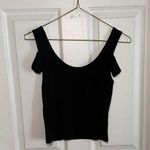 LNA Black Fitted Cut Out Tank Top Photo 0