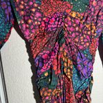 Farm Rio  • Midi Dress • Rainbow Hearts • Multicolor • Long Sleeve • Small Photo 8