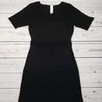 Laundry by Design Black Knit Short Sleeve Mini Dress Women's Size Medium Photo 0