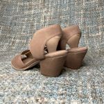Eileen Fisher Doe Tumbled Nubuck Leather Heeled Sandal in Earth Photo 3