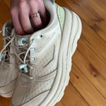 HOKA One Womens 7.5 Unisex U Bondi B3 Oat Milk Succulent Green Shoes Photo 6