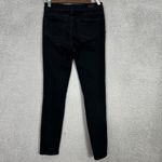 Paige Jeans women 24 black skinny zipper accent indio zip stretch moto biker y2k Photo 1