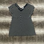 Motherhood Maternity  V-neck Top Stripes Size Large Photo 0