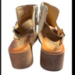 Miz Mooz  Womens Leather Wedge Heel Ankle Strap Wedge Heels Sandals Photo 3