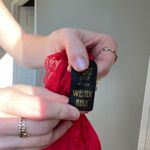 Vintage Wendy Ann Red Lace Slip Teddy Top Size M Photo 6