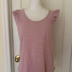 Anthropologie Pilcro Woman’s Pink Flutter SleeveTank Top, Sz S Photo 10