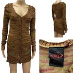 Yoki New York  Collection Beach Knit Tunic Length Acrylic Cardigan Womens Small Photo 1