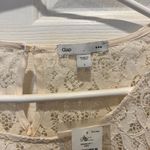 Gap ‎ Ivory Lace Short Sleeve Blouse Women's Large Romantic Cottage Bridal NWT Photo 3