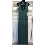 Loralie Maxi Formal Dress Sleeveless Green Strap V Neck Lined Size‎ 6 Back Zip Photo 3