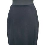 Cache Black Bi Stretch Back Zipper Skirt New Body Sculpting 8.5" Vent NWT $98 Photo 0