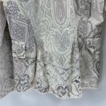 Johnny Was  biya embroidered white cotton Y2K 2000s button up jacket blazer small Photo 13