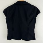 TEMPTED Vintage Y2K Jane Margolis Vibes Black Short Sleeve Grunge Blazer Blouse Size L Photo 7
