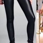 Friday Made in Los Angeles Faux Leather Black Leggings Size Medium Photo 5