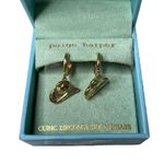 Paige Harper Gold Tone Cowgirl Cowboy Hat Cubic Zirconia Set in Brass Earrings Photo 1