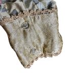 Sandy Starkman Silk Brocade Beaded Ruffle Lace Jacket M | Fairycore Regencycore Gold Size M Photo 7