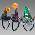 🎃 *NWT* 6pc Various Halloween Headbands‎ (3 light up) Purple Photo 2