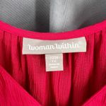 Woman Within Pink Maxi Tiered Sundress Pockets Plus Size 22/24 1X New Photo 5