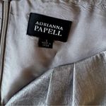 Adrianna Papell  Champagne Shimmer Rosette Midi Dress 🌹 Size 6 Photo 3