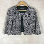 Jessica Howard Tan/Black Lace Shrug Cardigan, 12P Photo 4