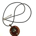 Wood tree of life pendant necklace on cord Photo 1