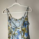 Faherty  dress Maxi Chaser floral Blue Boho Cottage Beach XS Tiered Boho Silk Photo 6