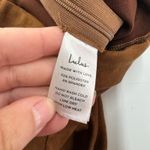 Lulus  Pants Womens Medium Brown Dear Friends Vegan Suede High Waisted Zip Ankle Photo 4