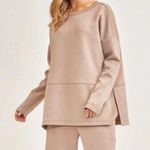 Scarlett Tan Oversized Boxy Sweatshirt Tunic Size 1X Photo 0