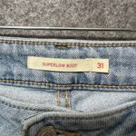 Levi's Women's Superlow Boot Jeans 31 Light Wash Distressed Bootcut Photo 6
