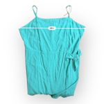 Nine West Green Faux Wrap Spaghetti Strap Boho Mini Dress Size XL Photo 5