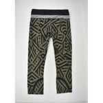 Lululemon athletica Geometric Leggings in Black and Olive Photo 2