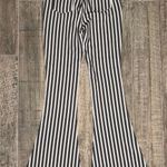 Pretty Little Thing NWT  Black/White Stripped Bell Bottom Flare Pants Women’s Sz 2 Photo 1