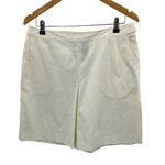 Lauren Ralph Lauren Back Porch Bermuda Shorts Womens 12 White Cotton Nylon NEW Photo 0