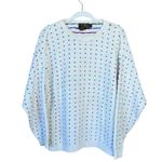 Eddie Bauer Vintage 1980s  Sweater Polka Dot Cream Multi Color Women's Large Photo 0