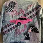 VINTAGE Tickle Me! New York Denim Jacket Y2K White Washed Women’s Style Coat Blue Size L Photo 5