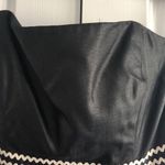 Shoshanna SHOSHANA Ric Rac Black Strapless Cocktail Dress Embroidery Accent Design Size 8 Photo 4