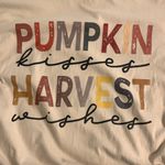 Gildan Fall Autumn T-shirt Pumpkin Kisses Harvest Wishes Soft Style  Medium Photo 3