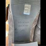 Aquatalia Womens Loreen Gray Loafer Heel shoes 9.5 Photo 7