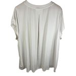 Athleta  With Ease Bright White Crew Neck Short Sleeve T Shirt Top Active Size 1X Photo 5