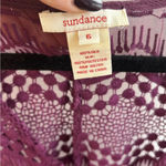 Sundance  100% Silk Embroidered Wine Slip Maxi Dress size 6 boho resort‎ coastal Photo 1