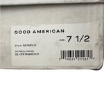 Good American Snake EMBOSSED PLATFORM HIGH BLOCK HEEL SANDALS size 7.5 Photo 3