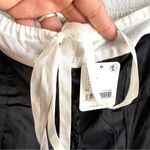 Free People NEW Womens Corset Black White Satin Off The Shoulder Size Medium Photo 5