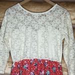 Charlotte Russe embroidered lace bodice floral skirt dress size L Photo 10