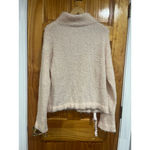 White + Warren Wool Cashmere Blend Pullover Sweater Pink Small Half Zip Photo 4