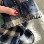 Current/Elliott ✨ Women’s Blue White Plaid The Perfect Shirt Venice Plaid 1 S Photo 9