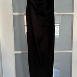 NWT L Boutique Black Midi Slip Dress with Cowl Neck Size L Photo 1