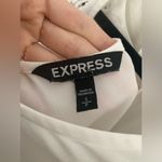 EXPRESS Lacy Delicate White Blouse Size Small White Photo 2